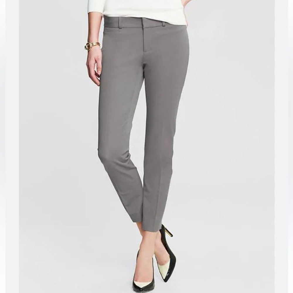 Banana Republic Gray Sloan Fit Slim Ankle Pant